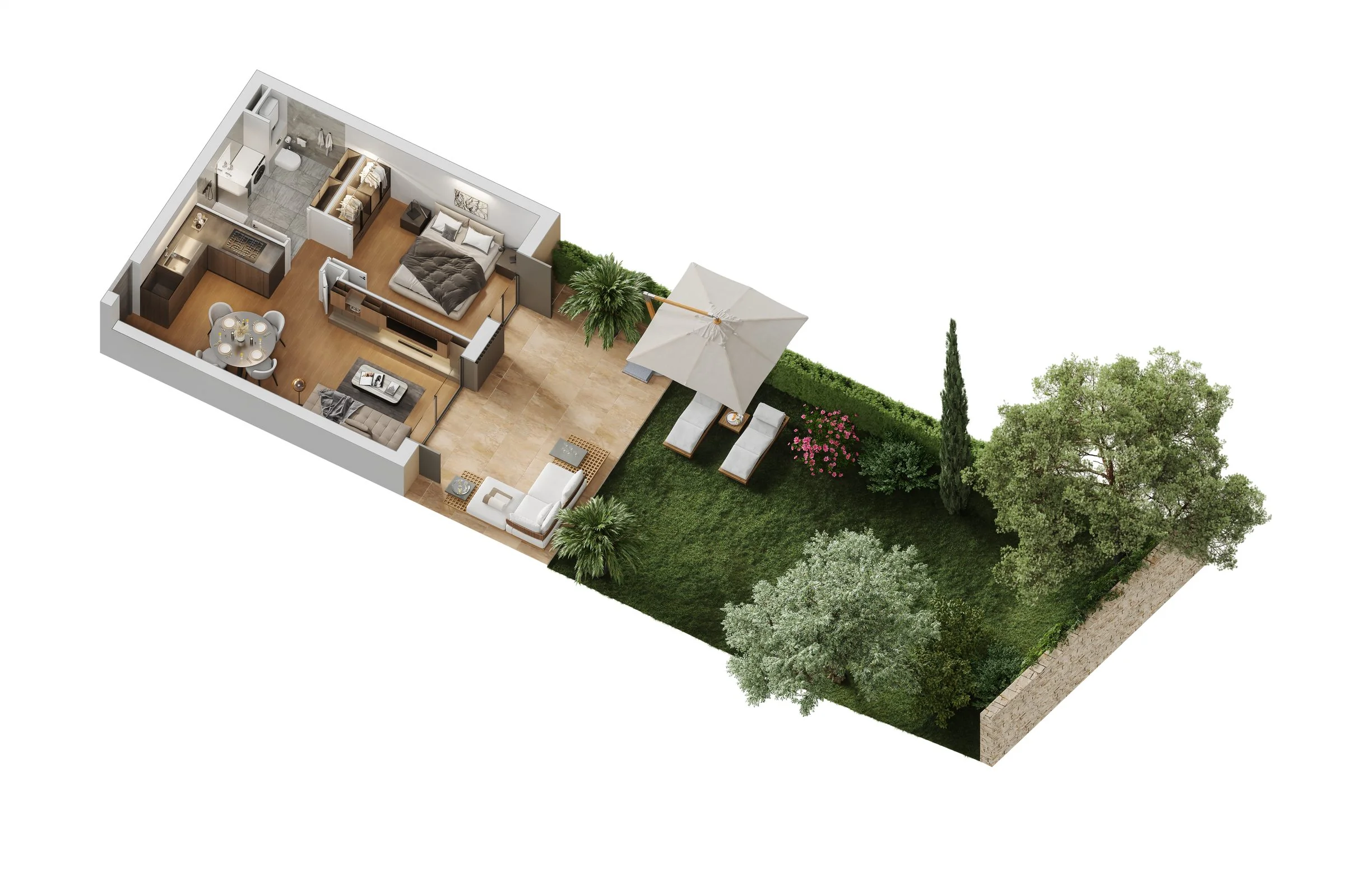 Axonométrie Lot 6 fond blanc